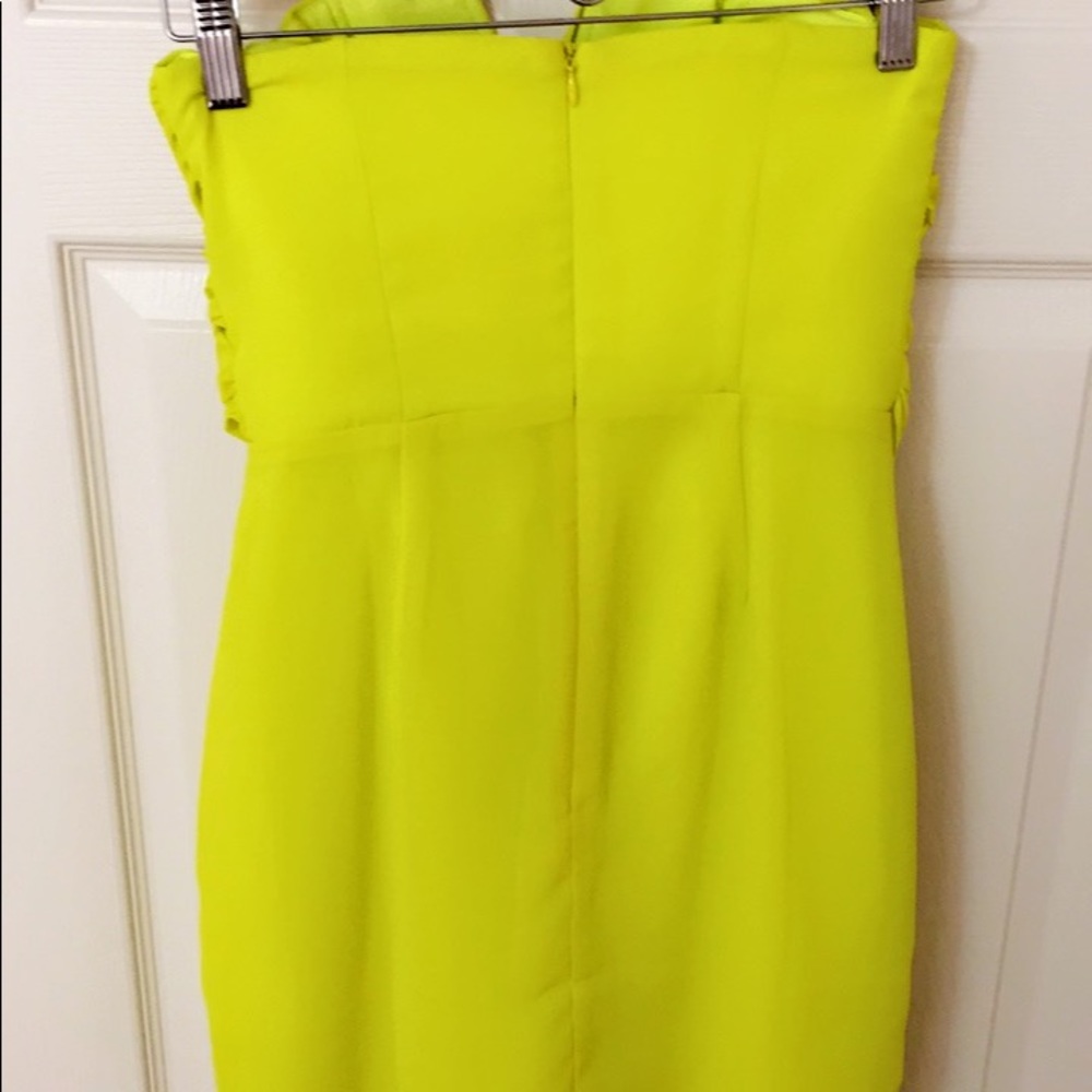 Sunflower yellow strapless dress - Picture 3 of 3